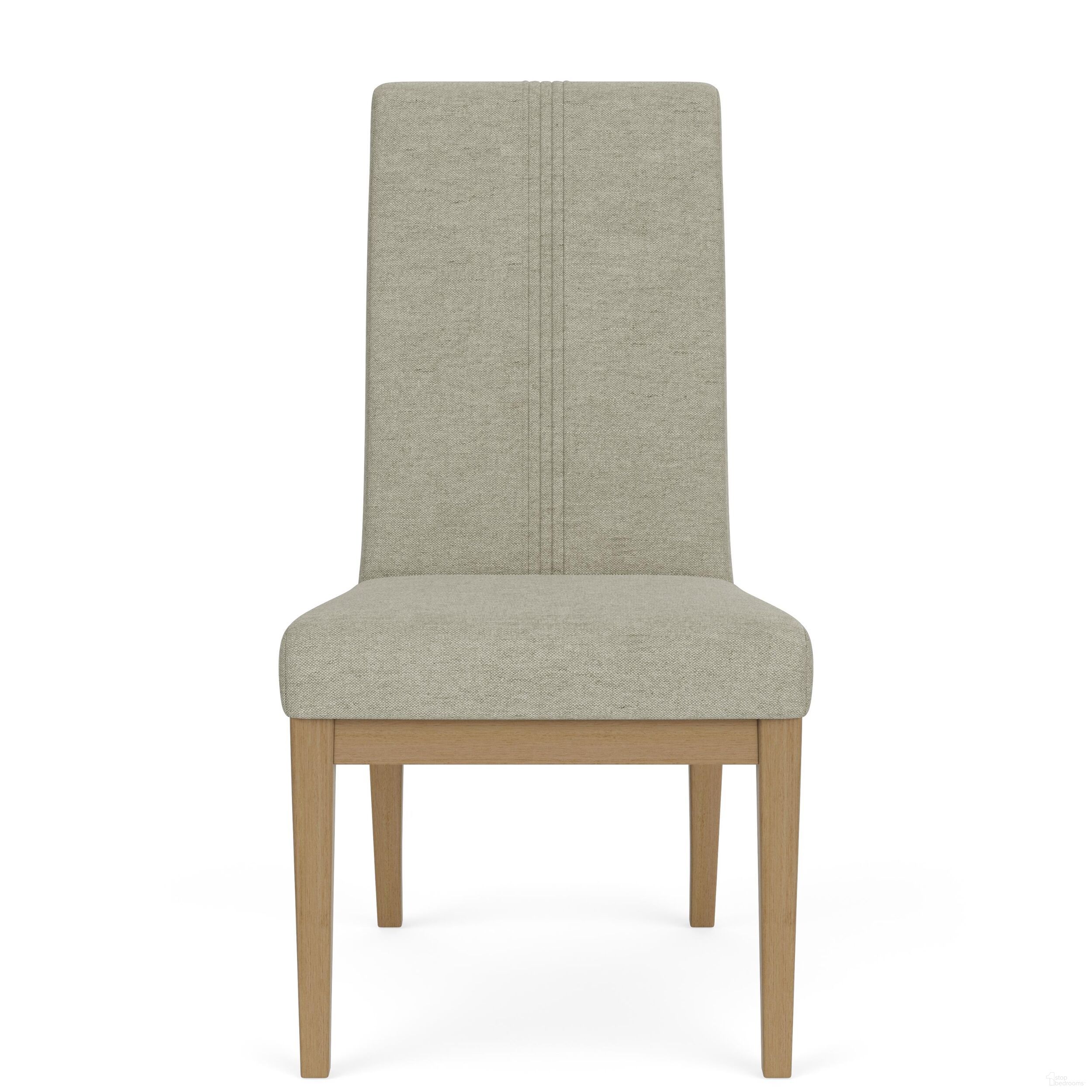Davie Upholstered Side Chair Set of 2 In Pale Oak