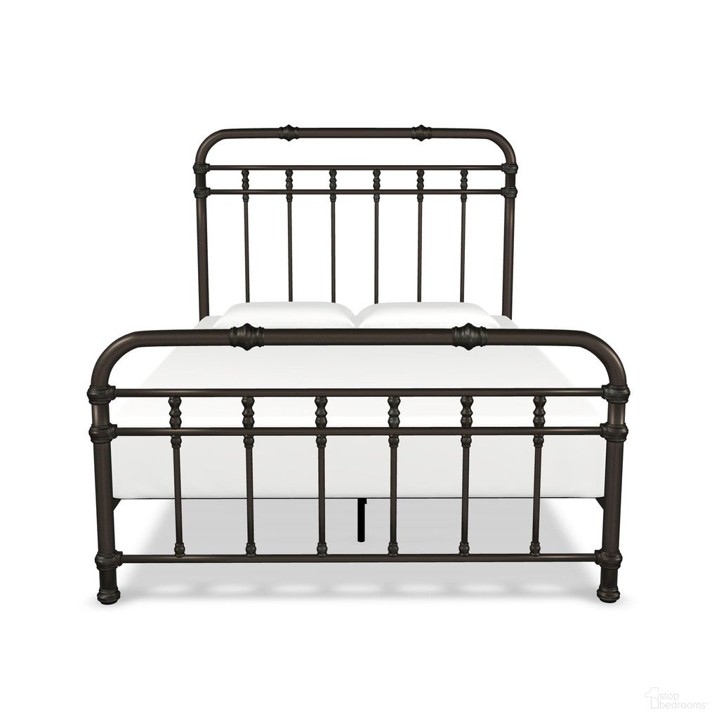 The appearance of Davina California King Complete Bed with Metal Profile and Platform Wood Slats In Weathered Bronze designed by Wesley Allen in the traditional interior design. This weathered bronze piece of furniture was selected by 1StopBedrooms from Davina Collection to add a touch of cosiness and style into your home. Sku: 7040-CB-MPF-WS-6-AGB. Bed Type: Platform Bed. Bed Size: California King. Material: Iron.