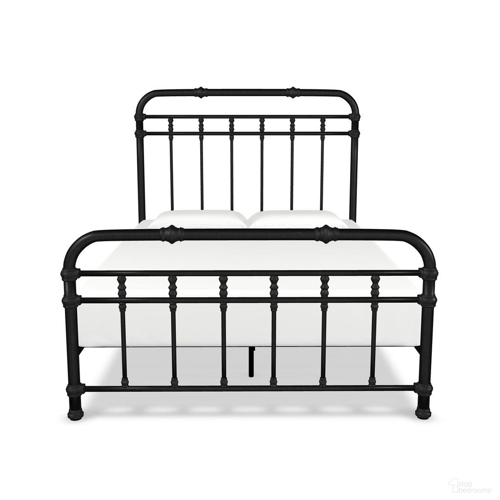 The appearance of Davina Queen Complete Bed with Metal Profile and Platform In Weathered Iron designed by Wesley Allen in the traditional interior design. This weathered iron piece of furniture  was selected by 1StopBedrooms from Davina Collection to add a touch of cosiness and style into your home. Sku: 7040-CB-MPF-WS-5-AGI. Bed Type: Platform Bed. Bed Size: Queen. Material: Iron.