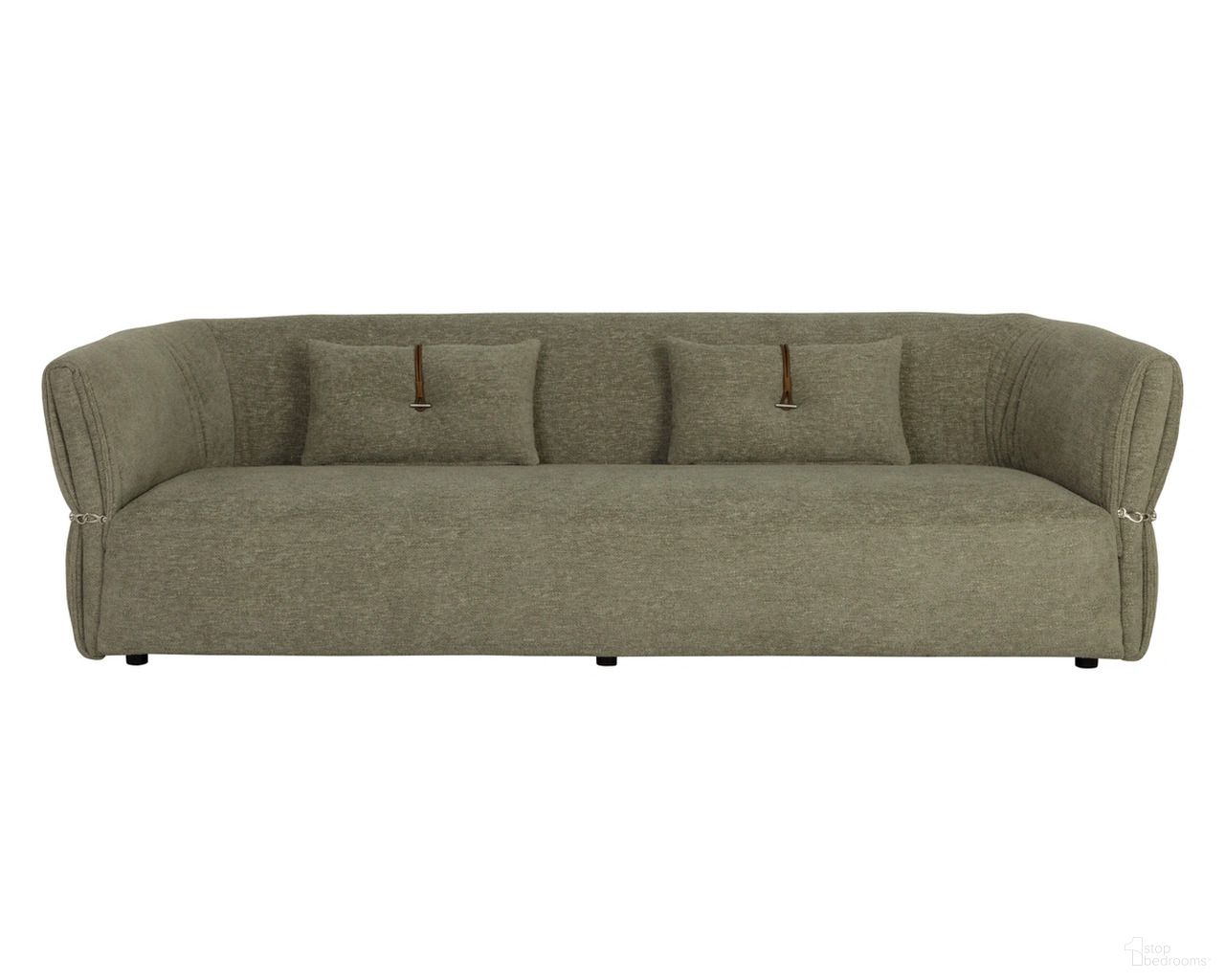 Davisville Sofa In Eucalyptus and Black