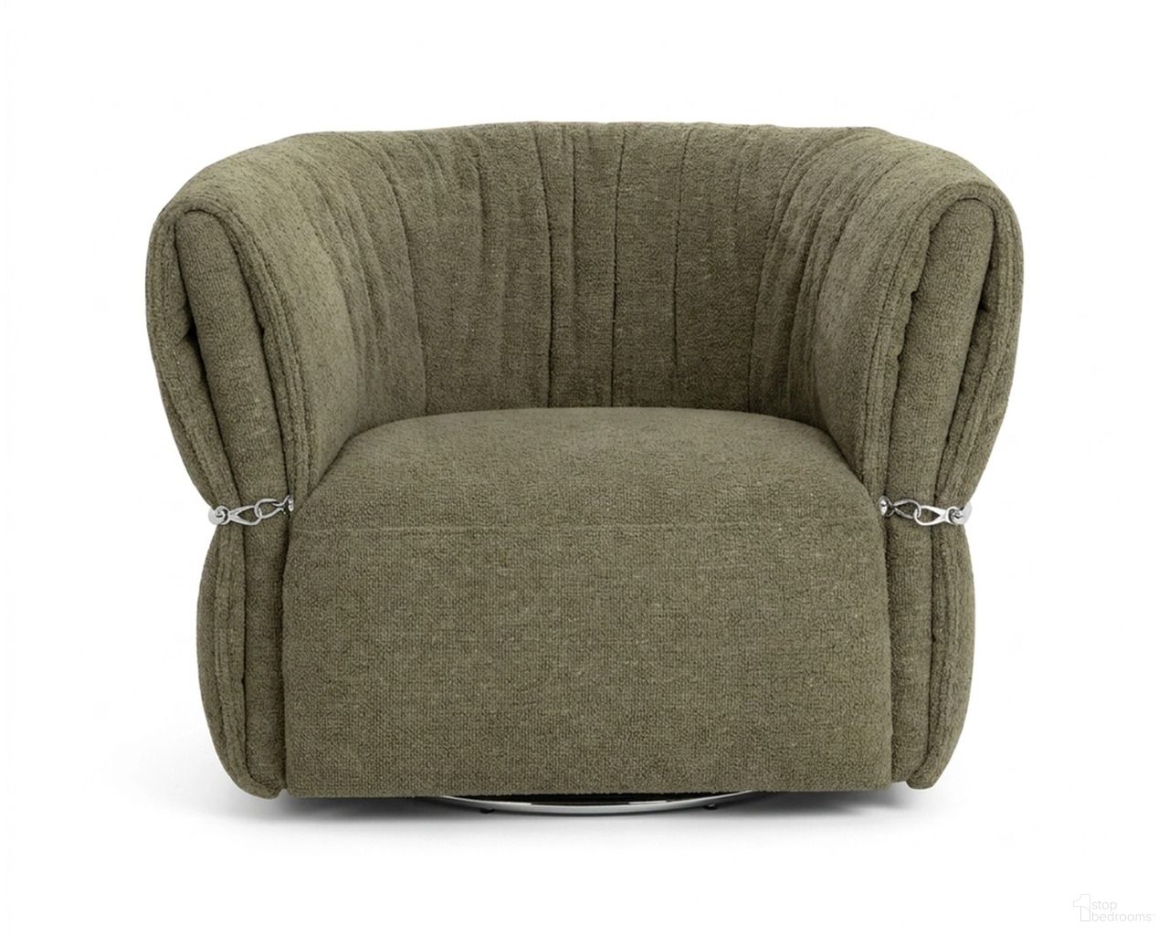 Davisville Swivel Armchair In Colorado Eucalyptus