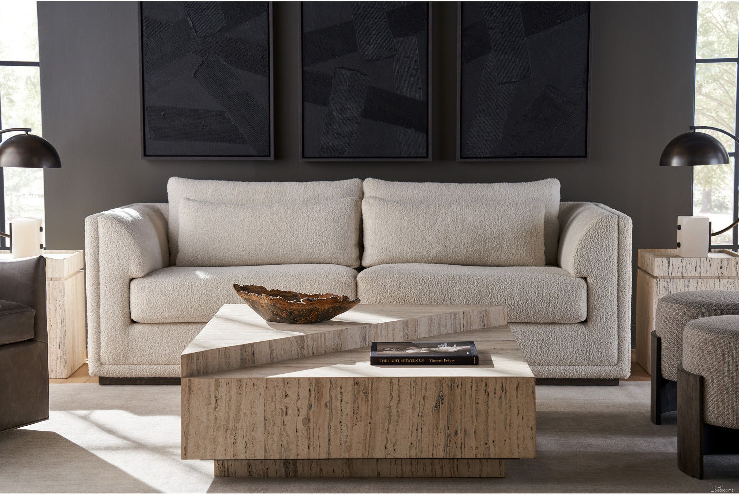 The appearance of Daxton Occasional Table Set In White Travertine designed by Universal in the modern / contemporary interior design. This white travertine piece of furniture was selected by 1StopBedrooms from Modern Collection to add a touch of cosiness and style into your home. Sku: U365C828;U365C825. Material: Concrete.