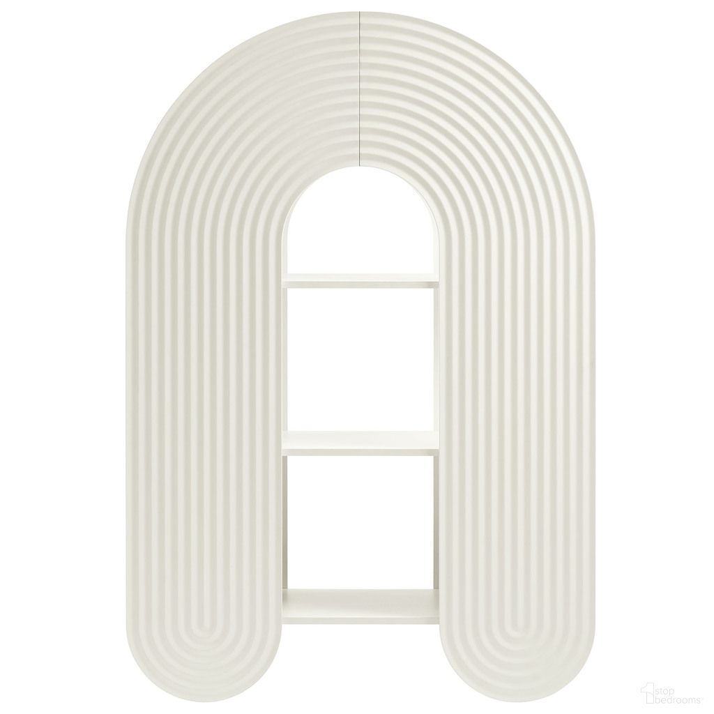 The appearance of Daydream 58 Inch Arched Bookshelf In White designed by Modway in the modern / contemporary interior design. This white piece of furniture was selected by 1StopBedrooms from Daydream Collection to add a touch of cosiness and style into your home. Sku: EEI-7390-WHI. Material: Engineered Wood.