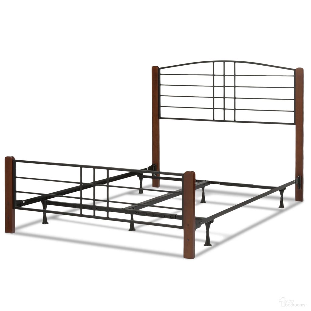 The appearance of Dayton Full Bed with Frame In Textured Black and Spice designed by Fashion Bed Group in the transitional interior design. This textured black/spice piece of furniture  was selected by 1StopBedrooms from Dayton Collection to add a touch of cosiness and style into your home. Sku: B91854. Bed Type: Panel Bed. Material: Steel. Bed Size: Full.