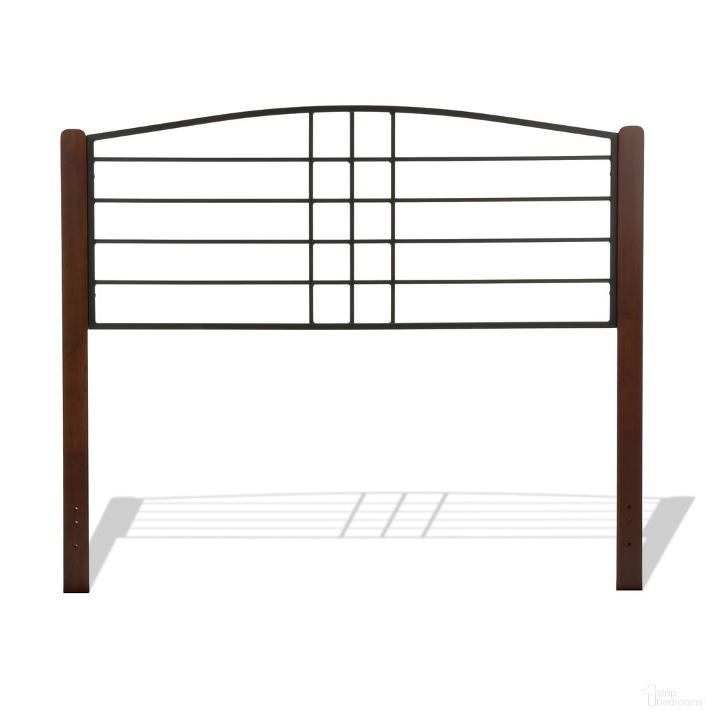 The appearance of Dayton Full Headboard In Textured Black and Spice designed by Fashion Bed Group in the transitional interior design. This textured black/spice piece of furniture  was selected by 1StopBedrooms from Dayton Collection to add a touch of cosiness and style into your home. Sku: B92854. Material: Steel. Bed Size: Full.
