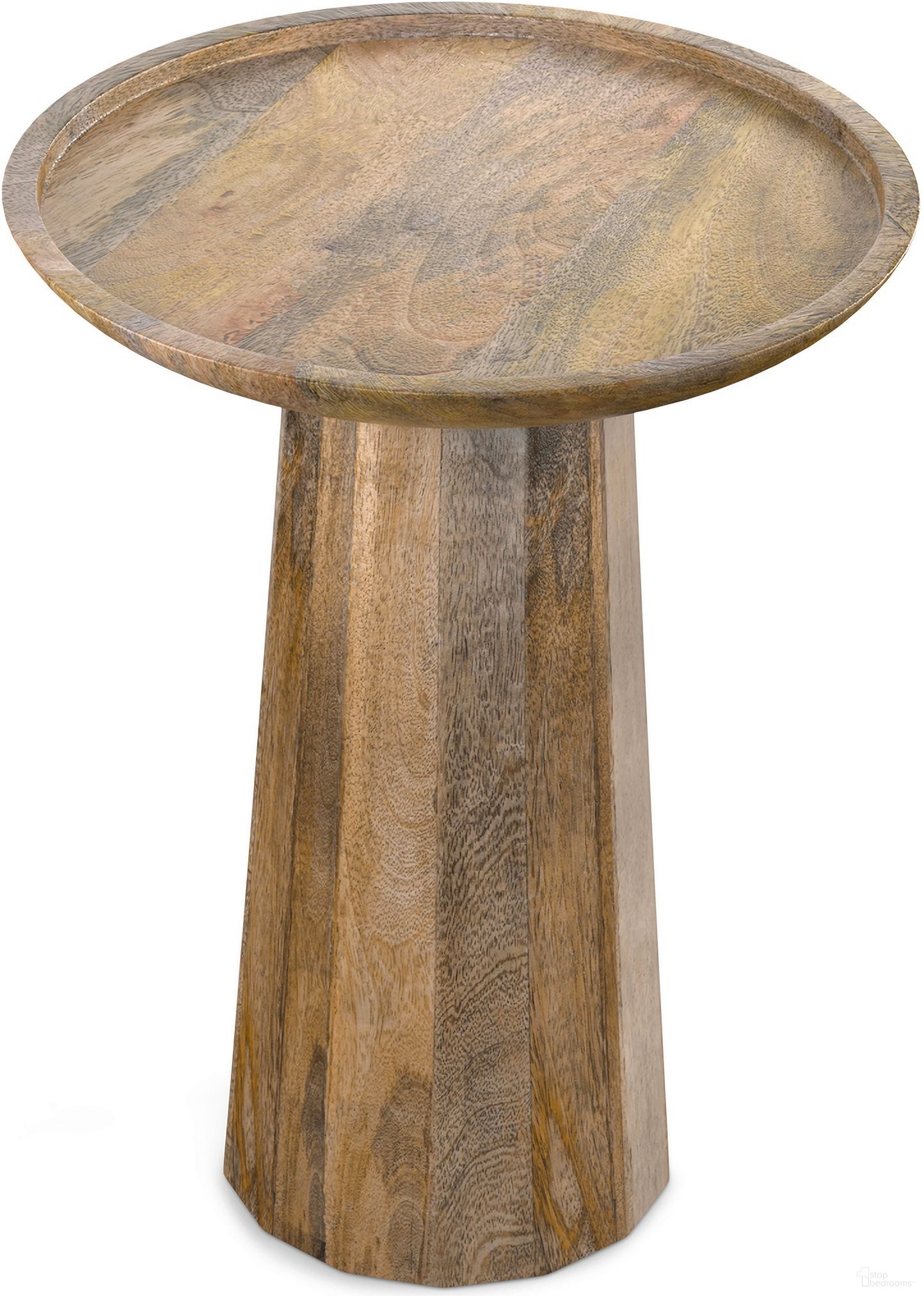 Dayton Solid Mango Wood Wooden Accent Table In Natural