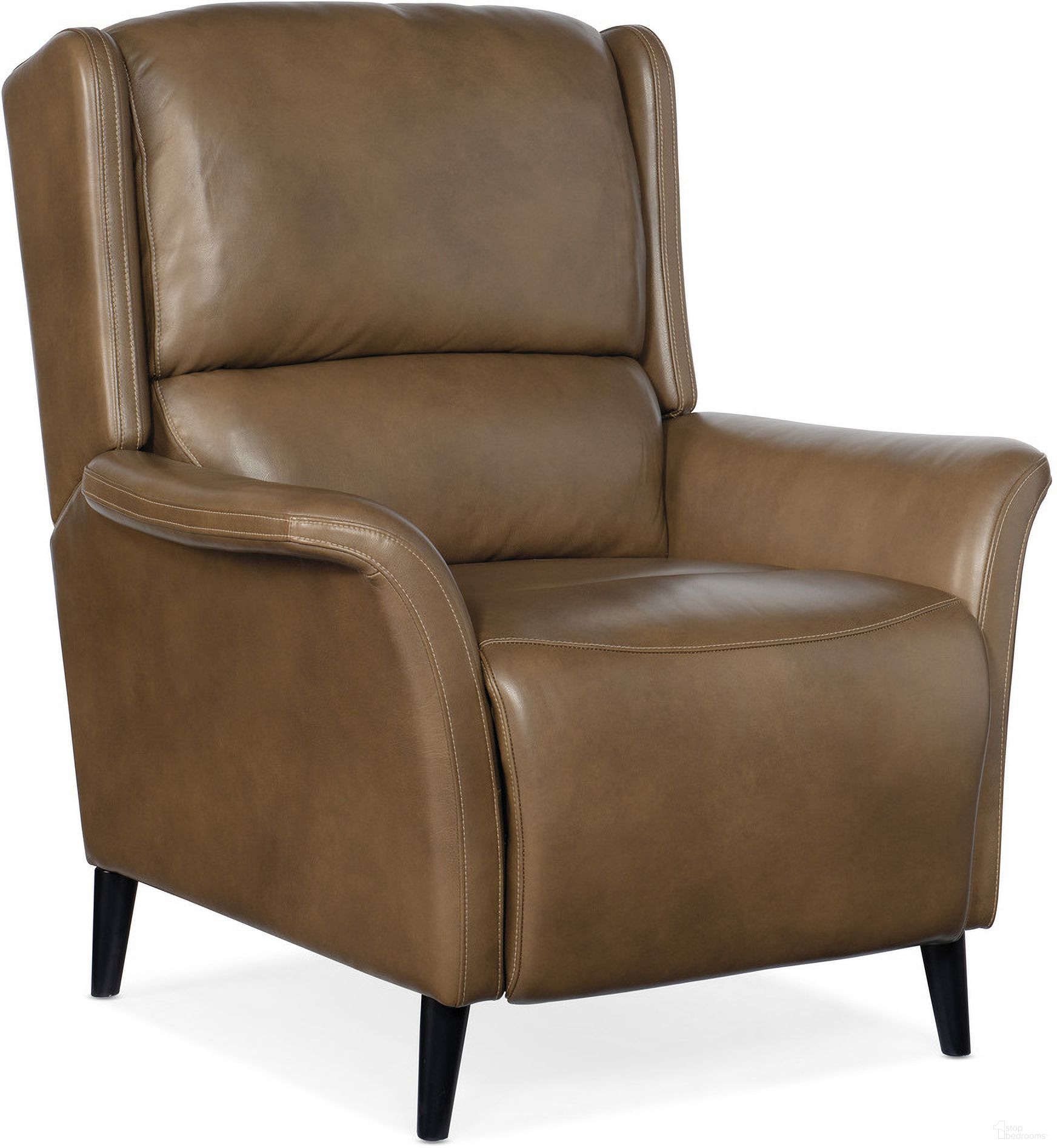 The appearance of Deacon Power Recliner With Power Headrest In Brown designed by Hooker in the transitional interior design. This dark wood piece of furniture was selected by 1StopBedrooms from RC Collection to add a touch of cosiness and style into your home. Sku: RC109-PH-089. Material: Leather.