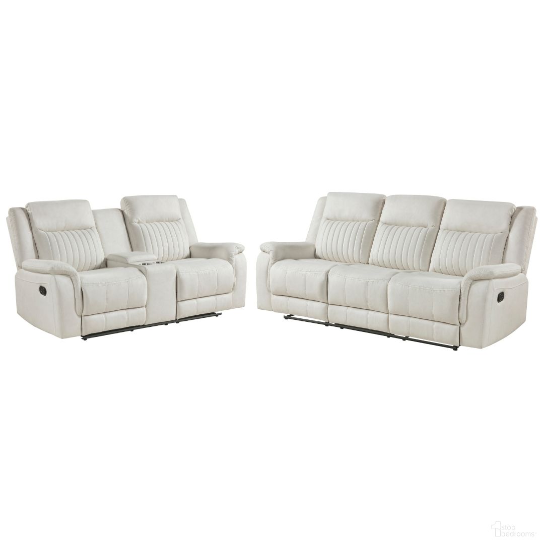 The appearance of Dean Double Reclining Living Room Set In Beige designed by Homelegance in the transitional interior design. This beige piece of furniture  was selected by 1StopBedrooms from Dean Collection to add a touch of cosiness and style into your home. Sku: 9646BE-3;9646BE-2. Material: Fabric.