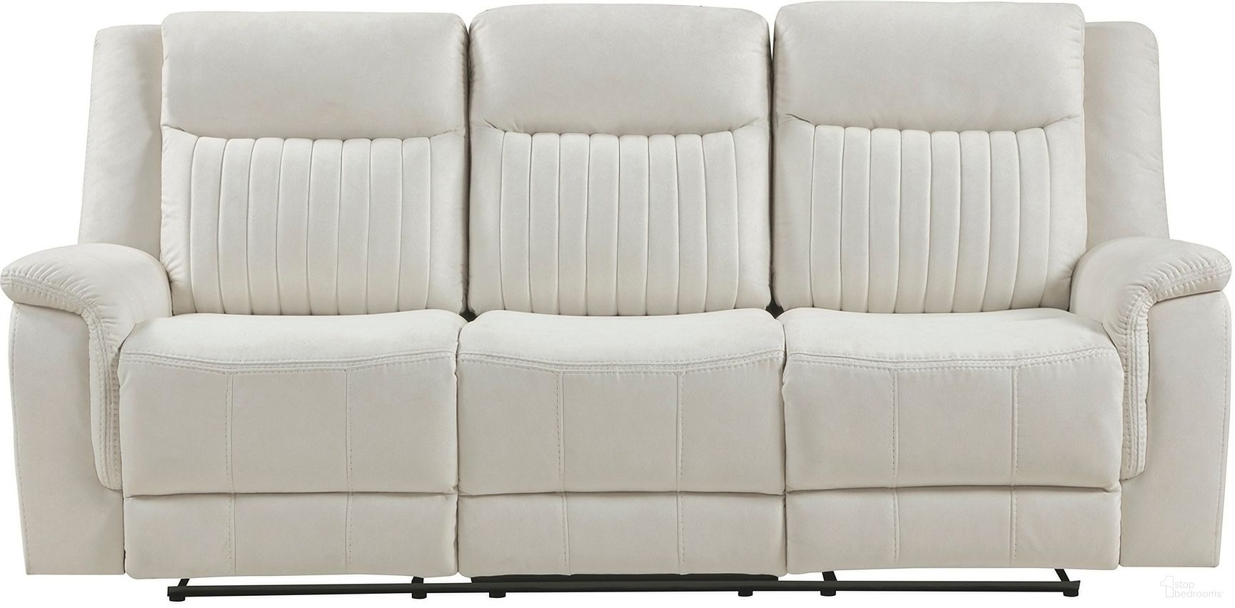 The appearance of Dean Double Reclining Sofa In Beige designed by Homelegance in the transitional interior design. This beige piece of furniture was selected by 1StopBedrooms from Dean Collection to add a touch of cosiness and style into your home. Sku: 9646BE-3. Material: Fabric.