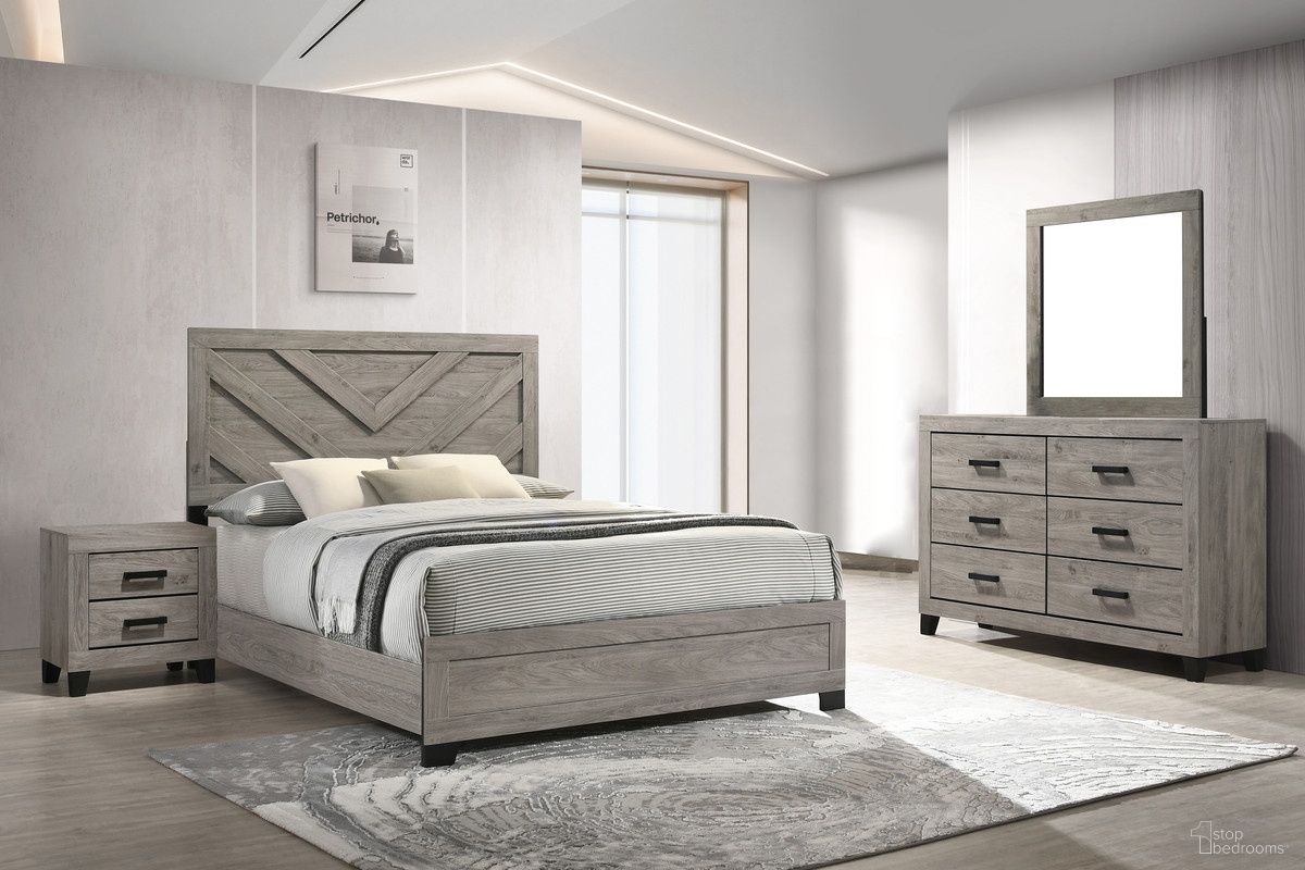 The appearance of Dean MDF Solid Wood Youth Panel Bedroom Set in Light Gray designed by Best Quality Furniture in the country / farmhouse interior design. This light gray piece of furniture was selected by 1StopBedrooms from Dean Collection to add a touch of cosiness and style into your home. Sku: B790-F-HFB;B790-F-SR;B790-NS. Bed Size: Full. Material: MDF.