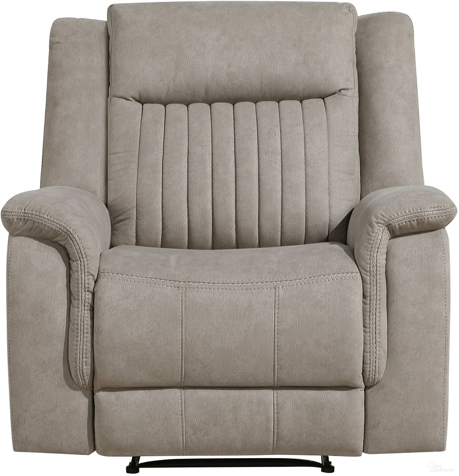 The appearance of Dean Reclining Chair In Dove designed by Homelegance in the transitional interior design. This dove piece of furniture was selected by 1StopBedrooms from Dean Collection to add a touch of cosiness and style into your home. Sku: 9646DV-1. Material: Polyester.