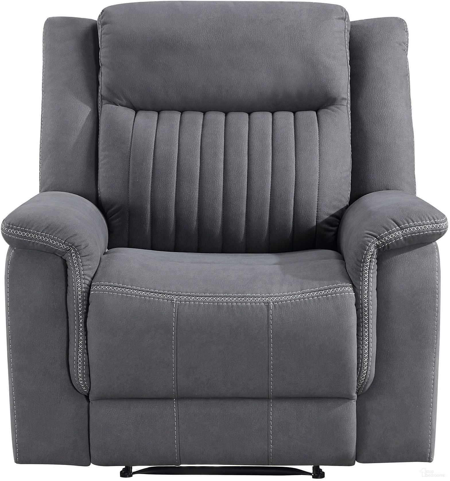 The appearance of Dean Reclining Chair In Gray designed by Homelegance in the modern / contemporary interior design. This gray piece of furniture was selected by 1StopBedrooms from Dean Collection to add a touch of cosiness and style into your home. Sku: 9646GY-1. Material: Microfiber.