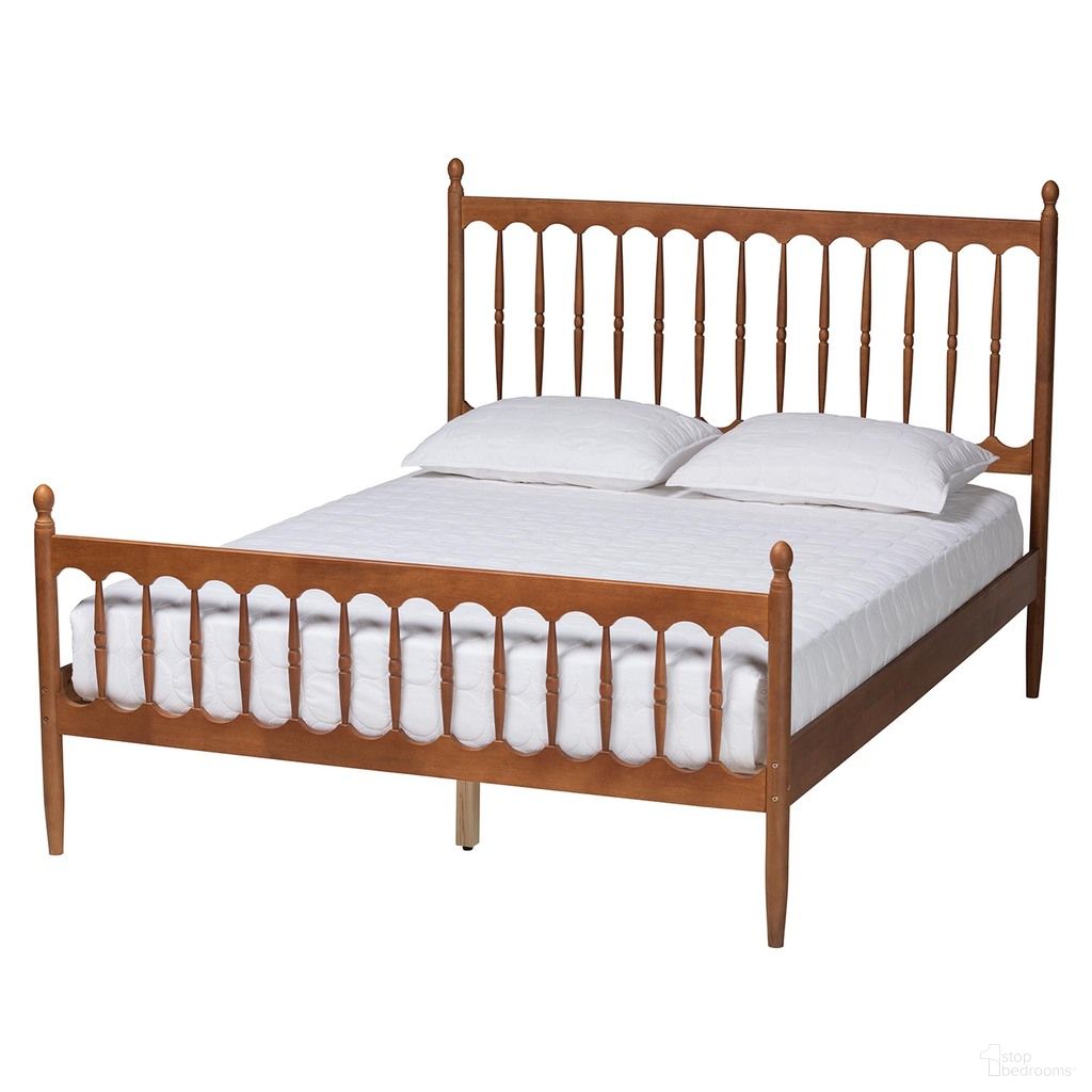 The appearance of Deance Wood Queen Platform Bed In Walnut Brown designed by Baxton Studio in the modern / contemporary interior design. This walnut brown piece of furniture was selected by 1StopBedrooms from Deance Collection to add a touch of cosiness and style into your home. Sku: MG0206-Walnut-Queen. Bed Type: Platform Bed. Bed Size: Queen. Material: Rubberwood.