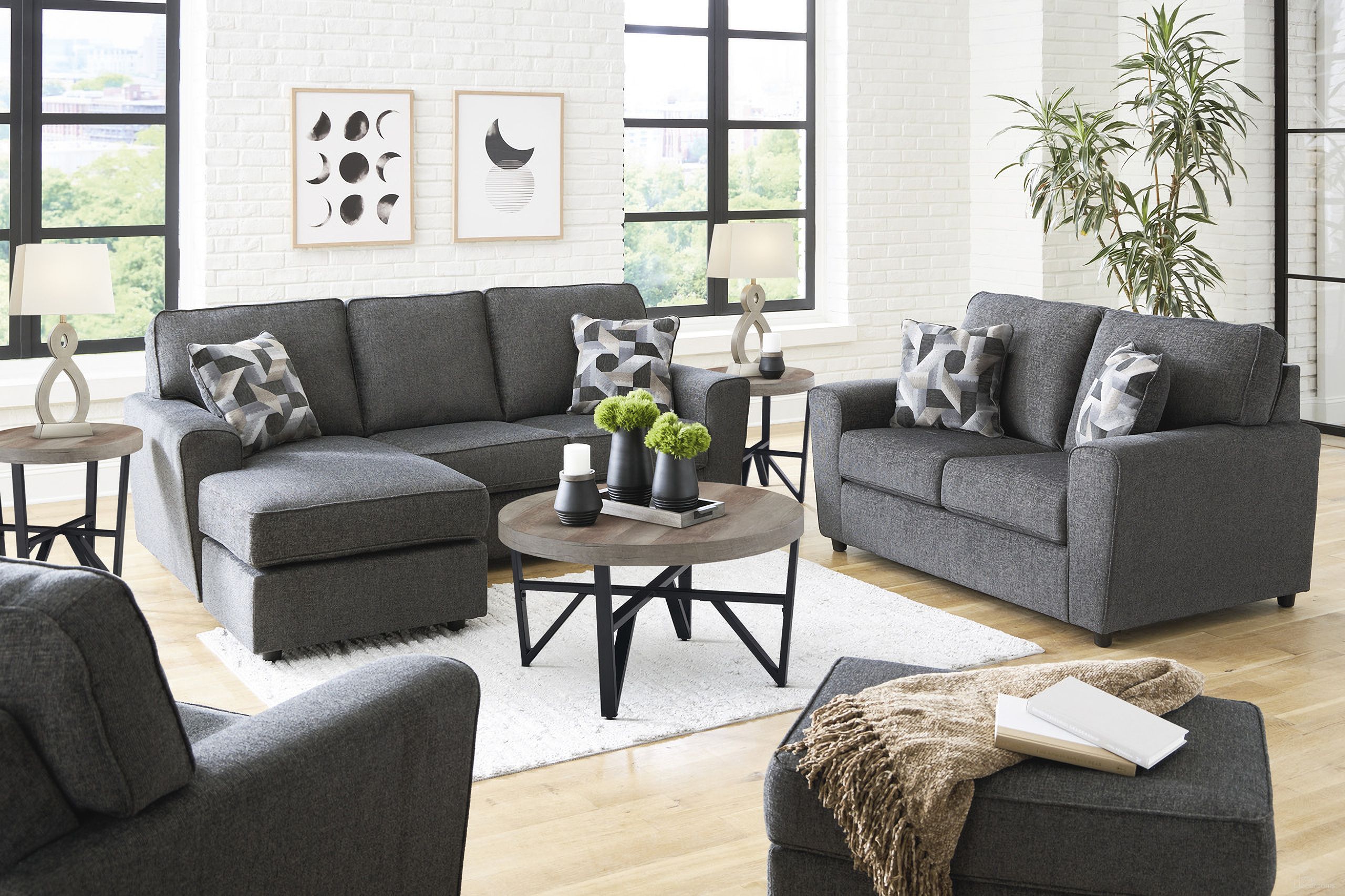 The appearance of Deanlee Grayish Brown Table Set of 3 designed by Signature Design by Ashley in the modern / contemporary interior design. This grayish brown/black piece of furniture  was selected by 1StopBedrooms from Deanlee Collection to add a touch of cosiness and style into your home. Sku: T235-13. Material: Wood.