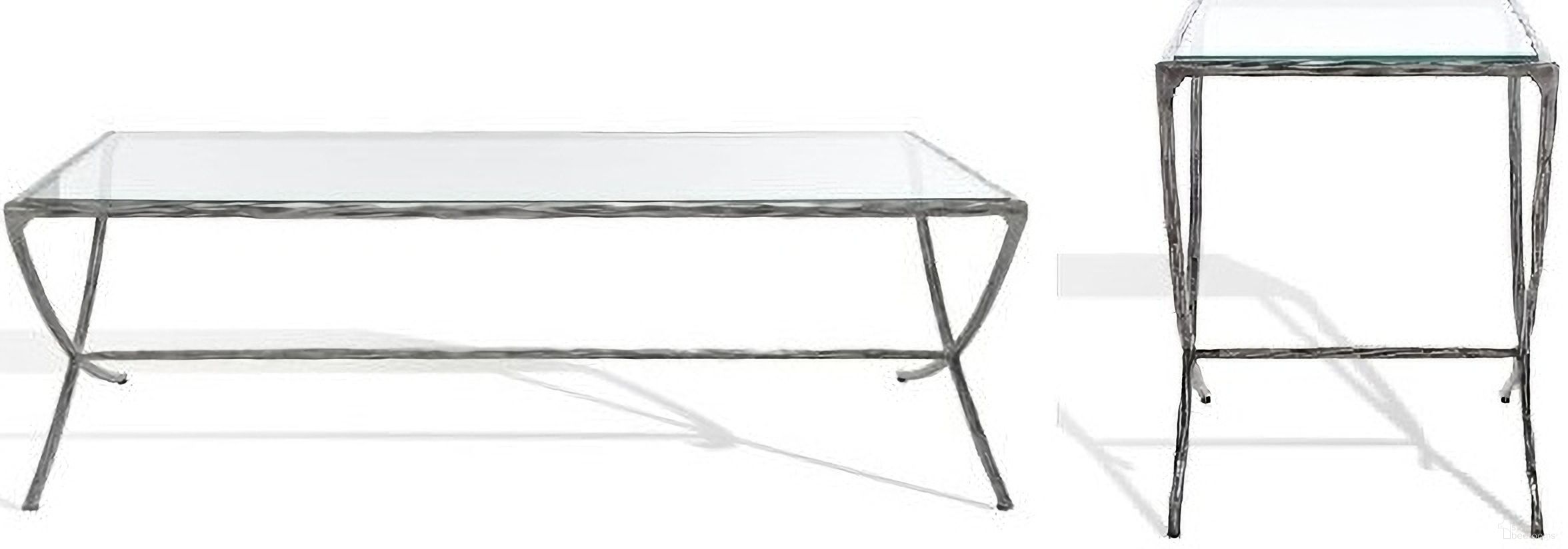 The appearance of Debbie Rectangle Metal Occasional Table Set In Silver designed by Safavieh Couture in the transitional interior design. This silver piece of furniture  was selected by 1StopBedrooms from Debbie Collection to add a touch of cosiness and style into your home. Sku: SFV9522B;SFV9523B. Material: Iron.