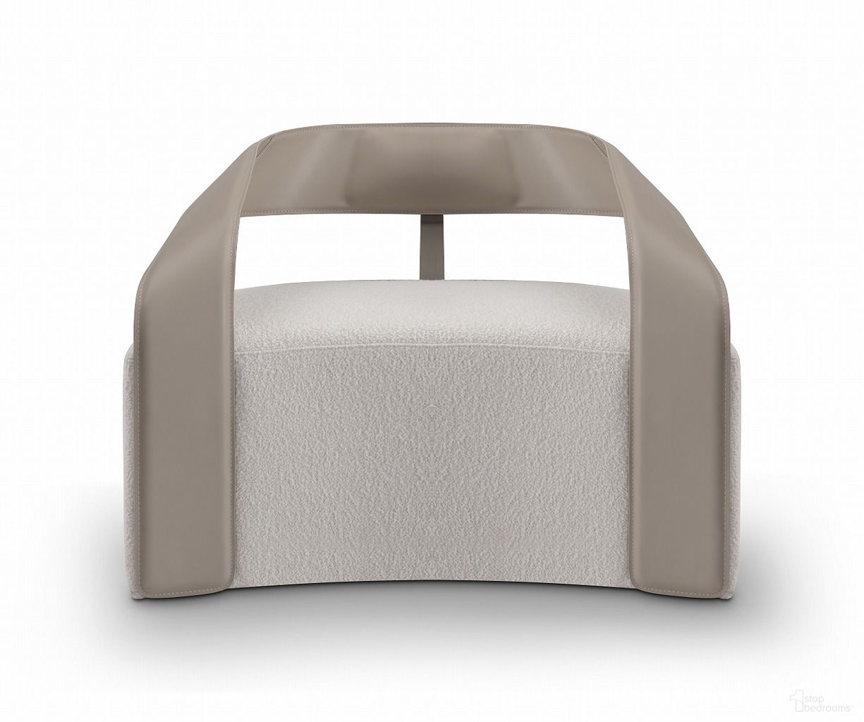The appearance of Debrah Brivona Chair In Beige designed by Klaussner Home Furnishings in the modern / contemporary interior design. This beige piece of furniture  was selected by 1StopBedrooms from Debrah Collection to add a touch of cosiness and style into your home. Sku: RC24079. Material: Leather.