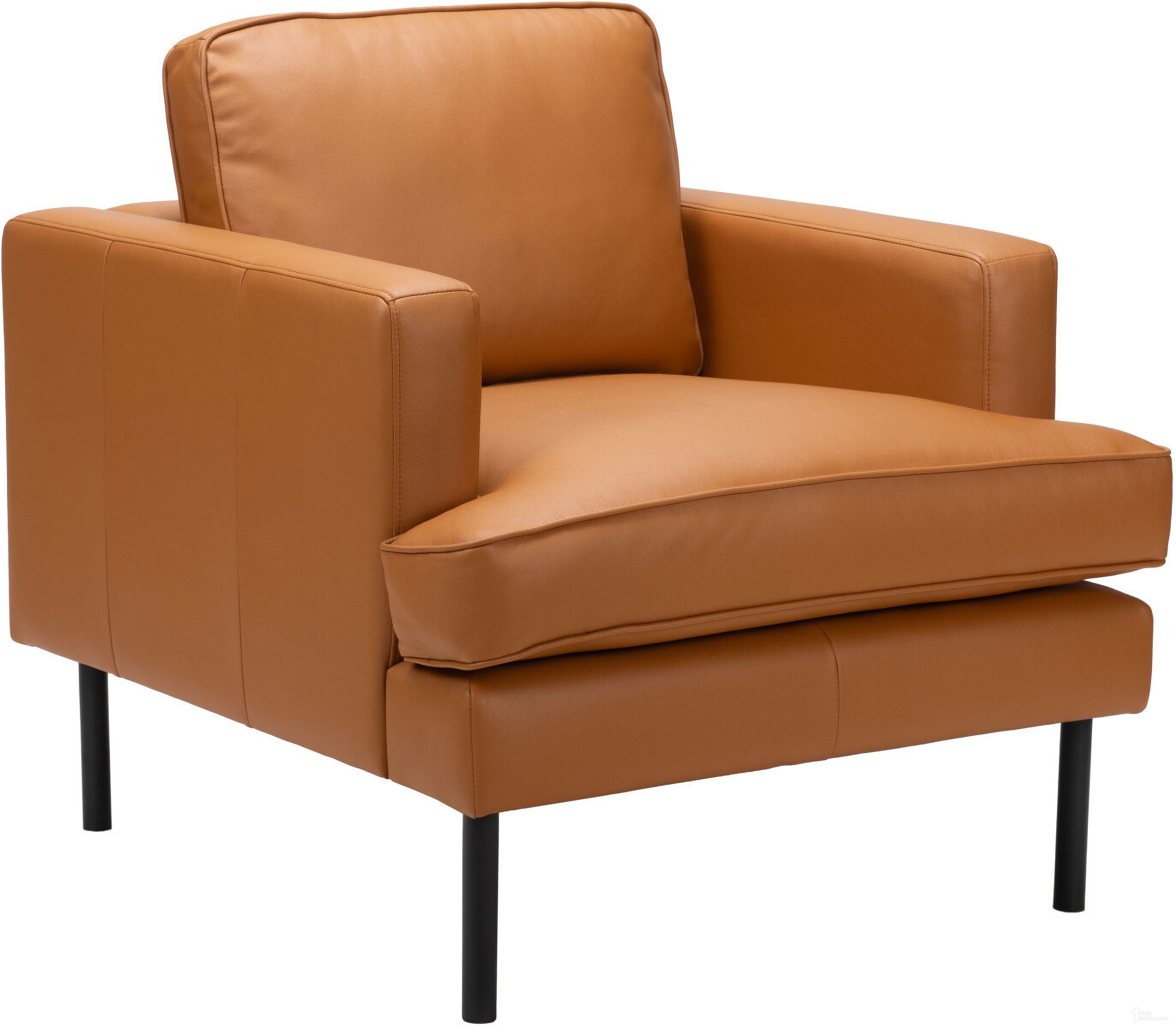 The appearance of Decade Armchair In Brown designed by Zuo Modern in the modern / contemporary interior design. This brown piece of furniture was selected by 1StopBedrooms from Decade Collection to add a touch of cosiness and style into your home. Sku: 109902. Material: Polyester.