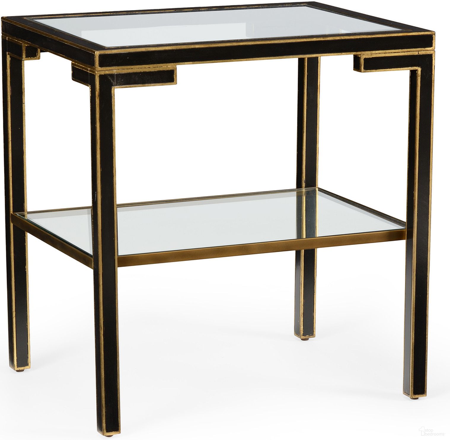 The appearance of Decker Side Table In Black and Gold designed by Chelsea House in the modern / contemporary interior design. This black/gold piece of furniture was selected by 1StopBedrooms from Chelsea House Misc Collection to add a touch of cosiness and style into your home. Sku: 382112. Material: Wood.