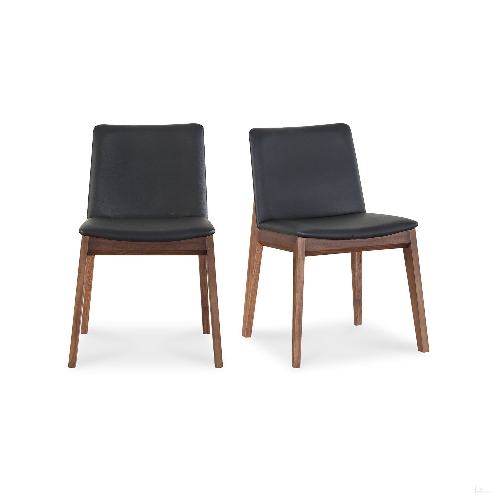 Deco Ebony Dining Chairs Set of 2