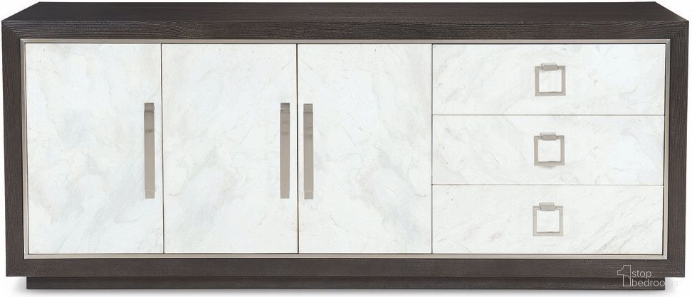 The appearance of Decorage Buffet designed by Bernhardt in the modern / contemporary interior design. This cerused mink/silver mist piece of furniture was selected by 1StopBedrooms from Decorage Collection to add a touch of cosiness and style into your home. Sku: 380132. Material: Stainless Steel.