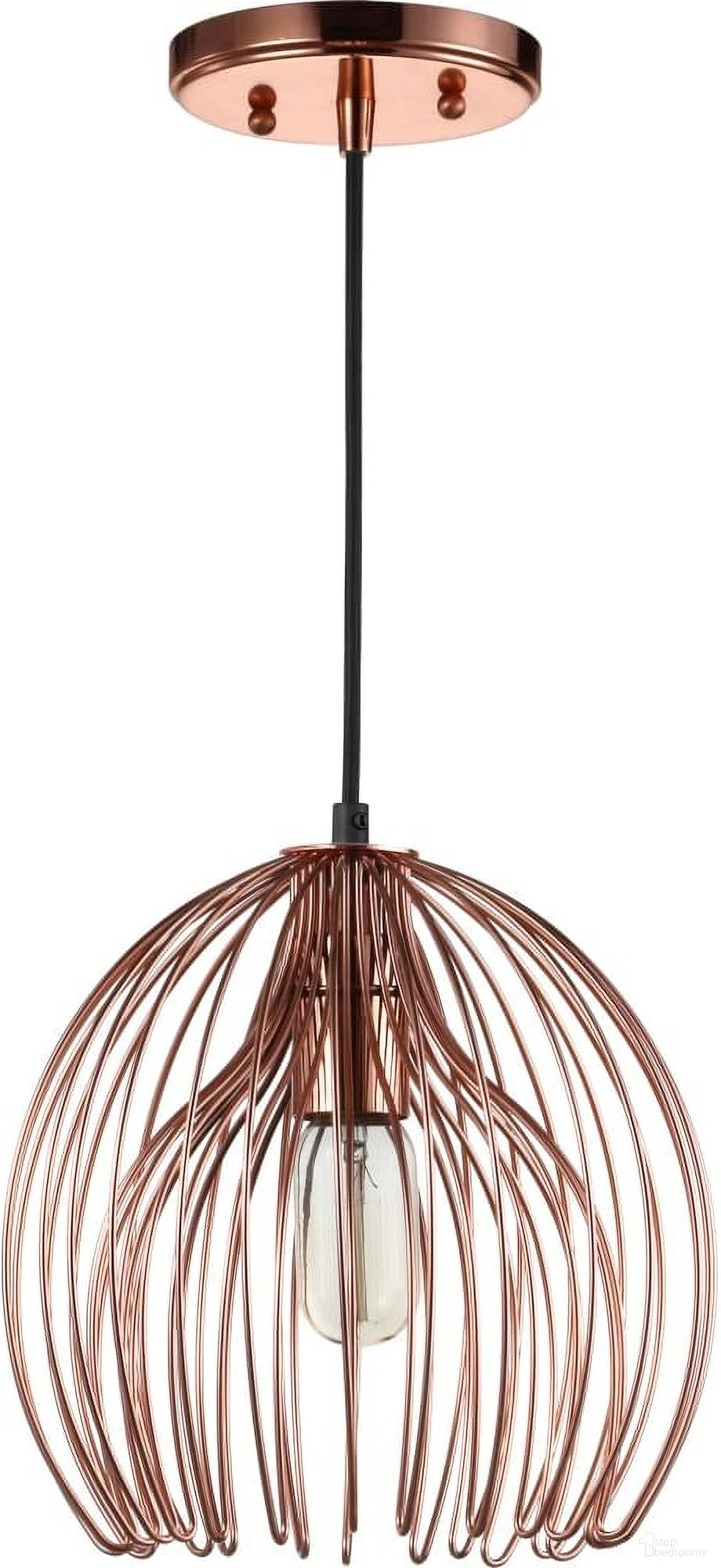 The appearance of Deena Copper Pendant designed by Safavieh in the modern / contemporary interior design. This copper piece of furniture was selected by 1StopBedrooms from Safavieh PND Collection to add a touch of cosiness and style into your home. Sku: PND4029A. Material: Iron.