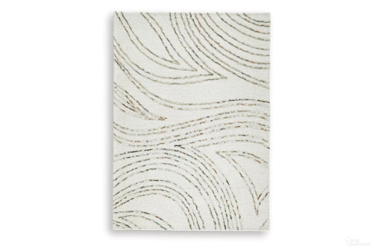 The appearance of Deenbury 5' x 7' Area Rug In Ivory/Green/Brown designed by Signature Design by Ashley in the modern / contemporary interior design. This ivory/green/brown piece of furniture was selected by 1StopBedrooms from Deenbury Collection to add a touch of cosiness and style into your home. Sku: R407862. Material: Wool.
