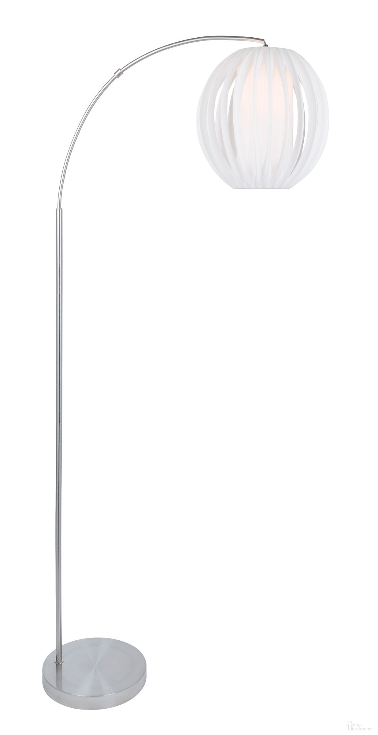 Deion Arc Lamps In Brushed Nickel