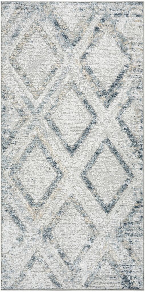 The appearance of Dekor Modern 2' x 4' Modern Indoor Rug In Grey and Navy designed by Nourison in the modern / contemporary interior design. This grey and navy piece of furniture was selected by 1StopBedrooms from Dekor Collection to add a touch of cosiness and style into your home. Sku: 841491152874. Material: Polypropylene.