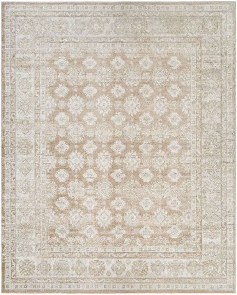 Dekor Vintage 7'10" x 9'10" Vintage Indoor Rug In Cream Beige