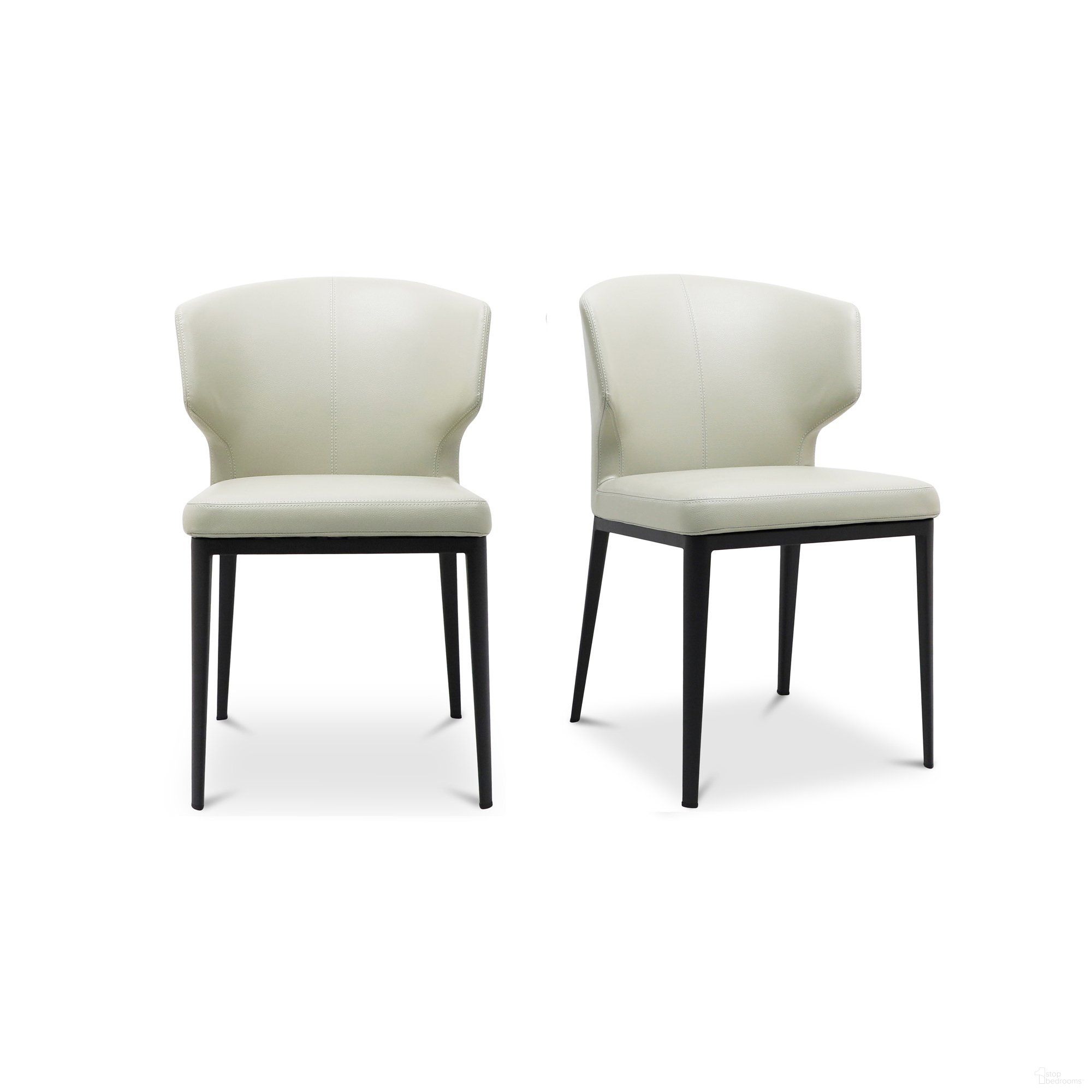 The appearance of Delaney Beige Side Chair Set of 2 designed by Moes Home in the modern / contemporary interior design. This beige piece of furniture  was selected by 1StopBedrooms from Delaney Collection to add a touch of cosiness and style into your home. Sku: EJ-1018-34. Material: PVC. Chair Type: Side Chair.