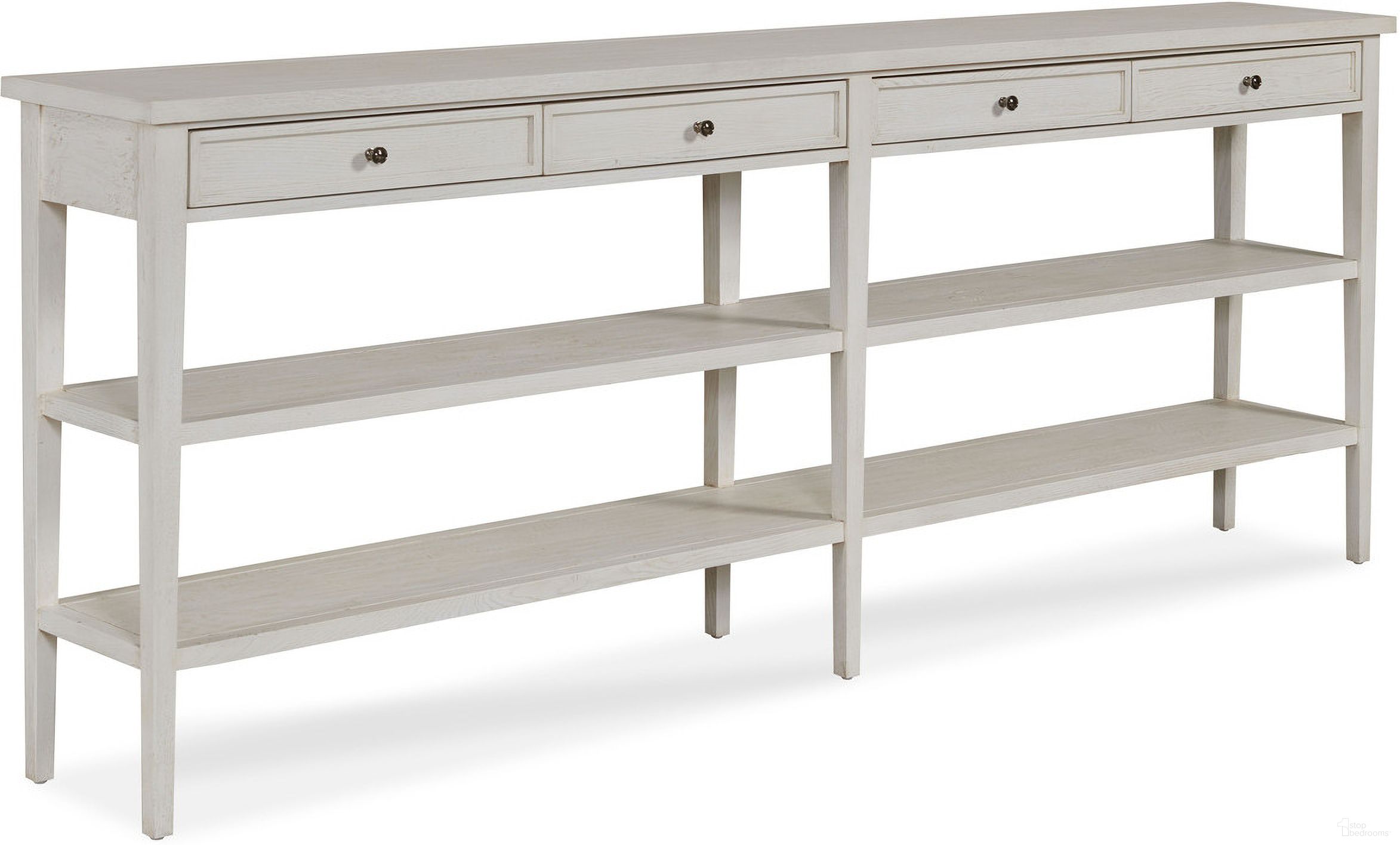 The appearance of Delaney Console In Off White designed by Century Furniture in the modern / contemporary interior design. This off white piece of furniture  was selected by 1StopBedrooms from Grand Tour Furniture Collection to add a touch of cosiness and style into your home. Sku: SF6056-CN. Material: Mahogany.