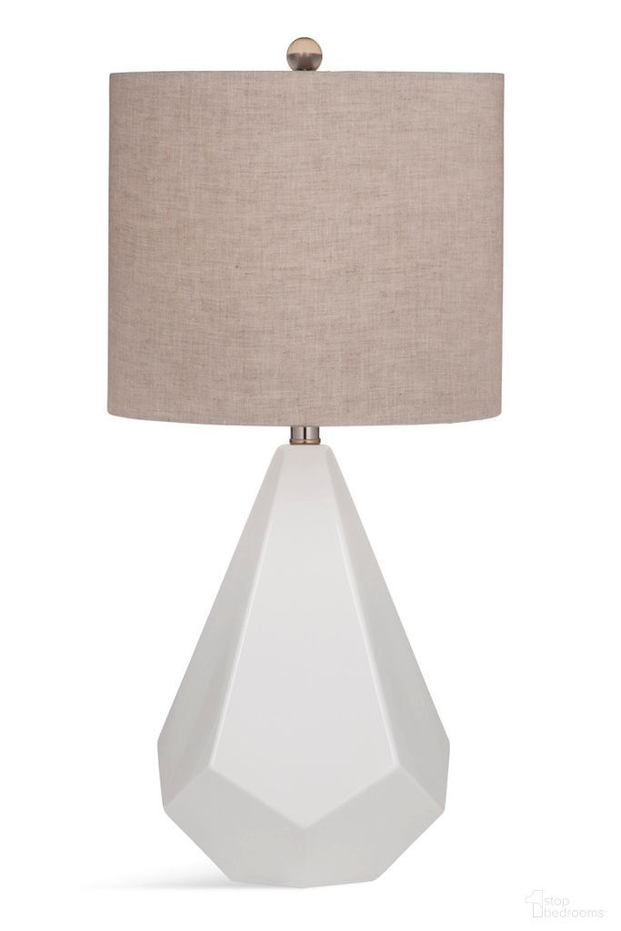 Delaney Table Lamp In White