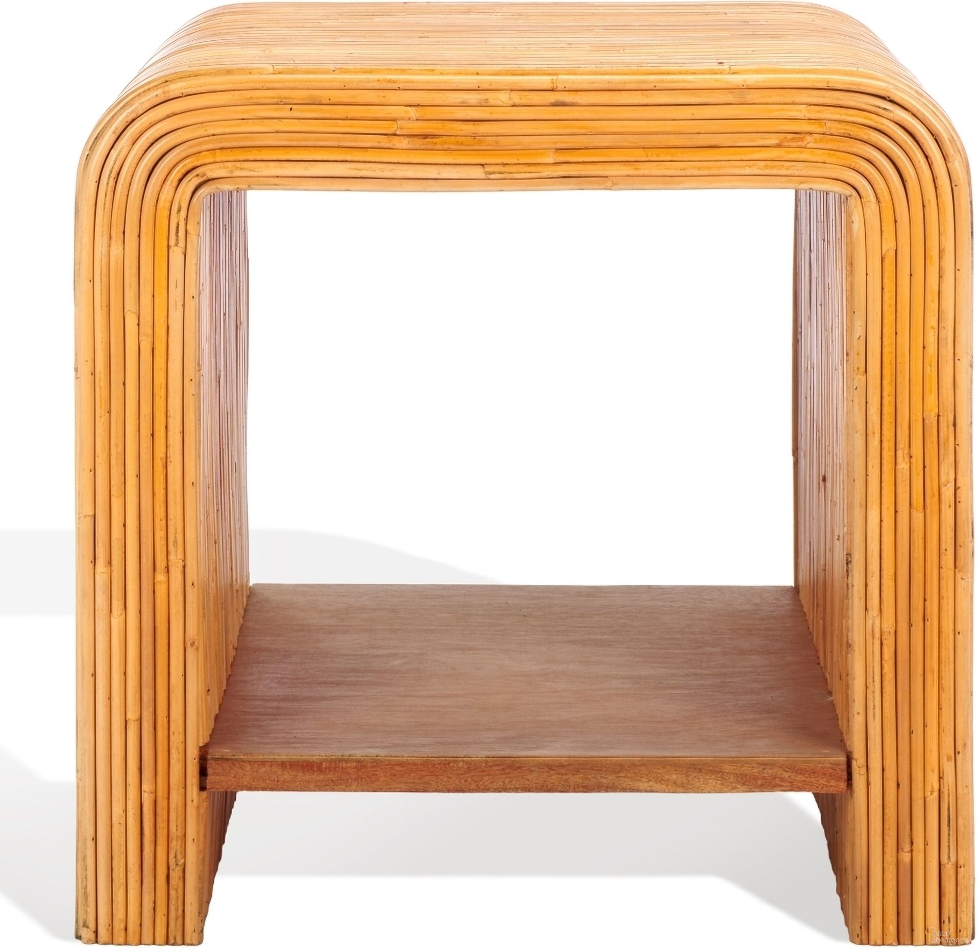 The appearance of Dellabryn Rattan Accent Table In Natural designed by Safavieh Couture in the modern / contemporary interior design. This natural piece of furniture  was selected by 1StopBedrooms from Dellabryn Collection to add a touch of cosiness and style into your home. Sku: CWK2012A. Material: Wood.