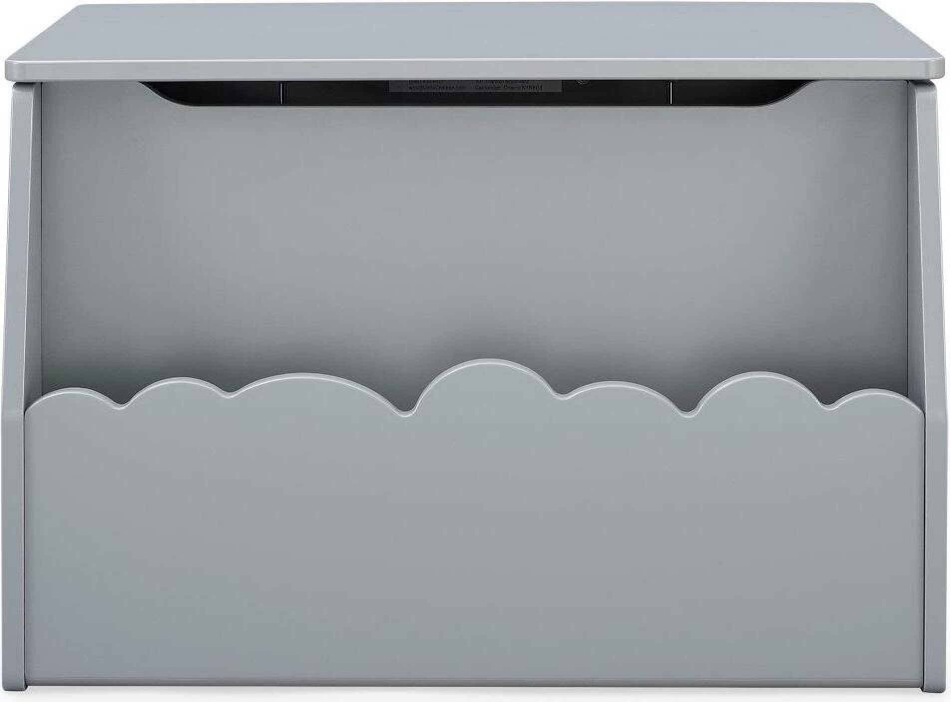 Delta Children Cloud Toy Box In Greenguard Gold Certified In Skyline Grey