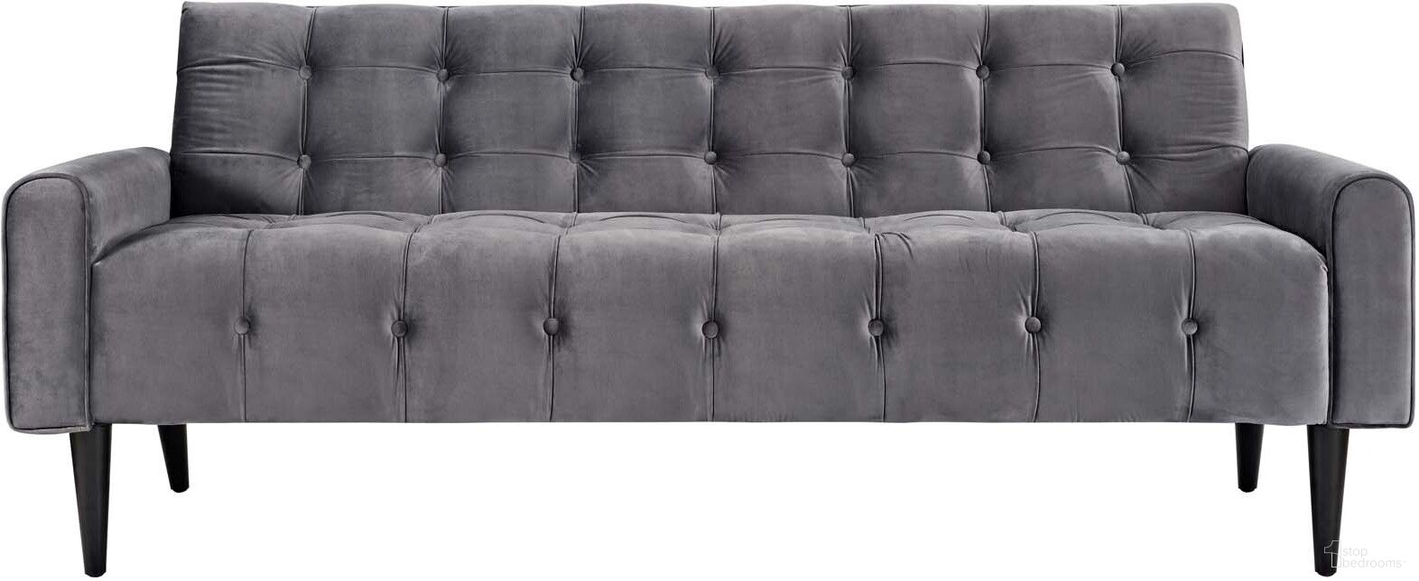 Delve Gray Performance Velvet Sofa