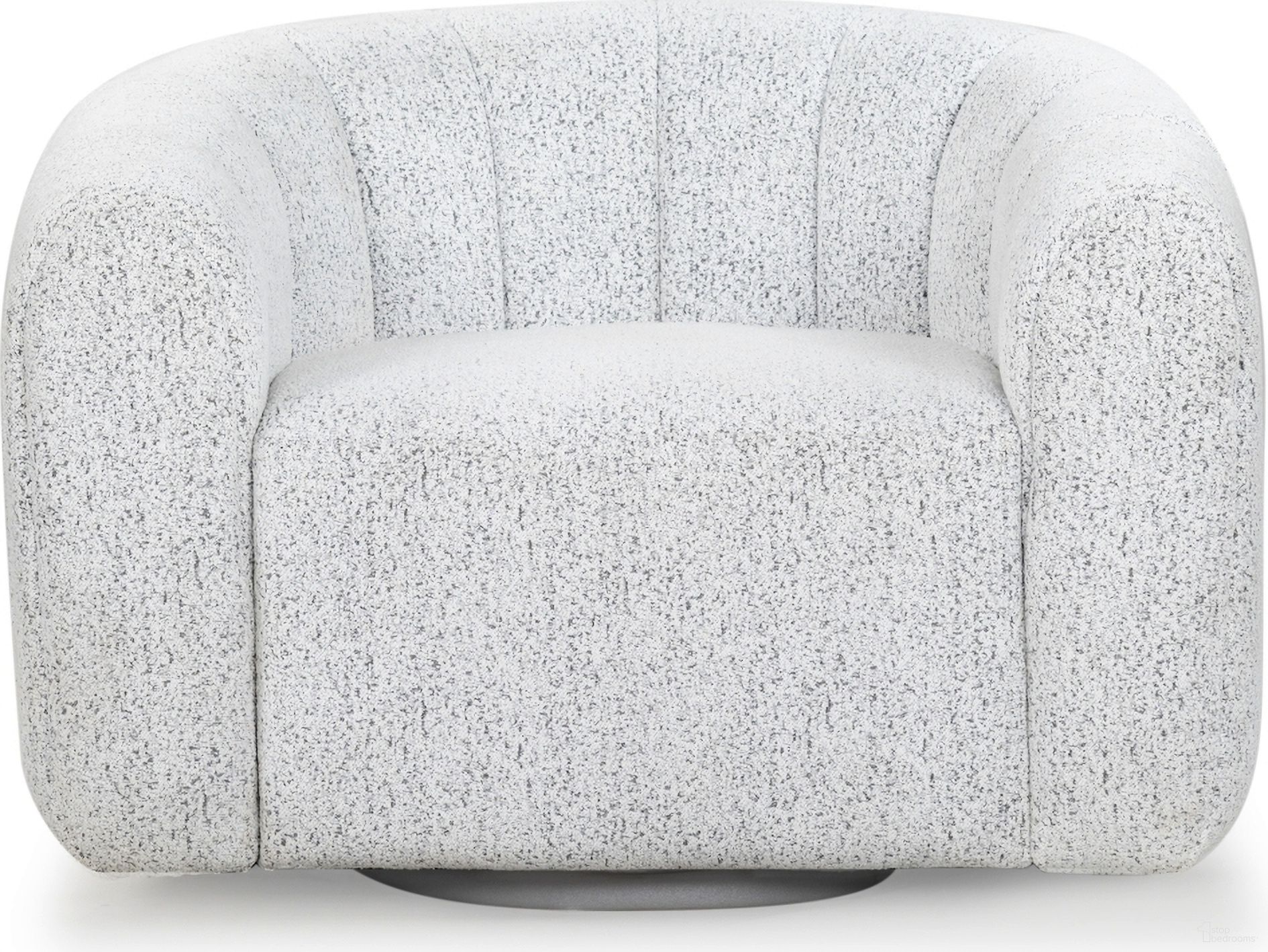 The appearance of Demetri Boucle Swivel Chair In White and Black designed by Safavieh Couture in the modern / contemporary interior design. This white/black piece of furniture was selected by 1StopBedrooms from Demetri Collection to add a touch of cosiness and style into your home. Sku: SFV6108A. Material: Boucle.