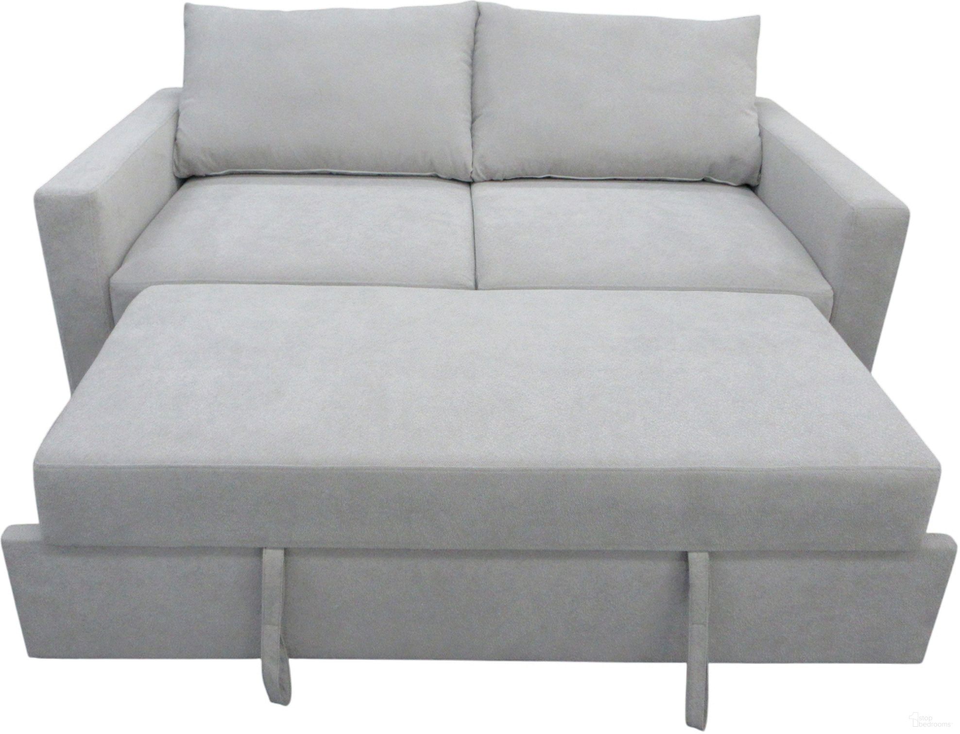 The appearance of Dena Sleeper Sofa In Light Grey designed by Alpine in the modern / contemporary interior design. This light grey piece of furniture  was selected by 1StopBedrooms from Dena Collection to add a touch of cosiness and style into your home. Sku: 9806. Material: Plywood.