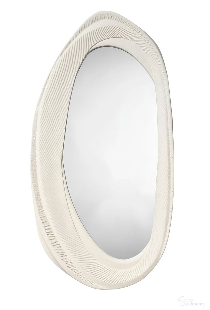 The appearance of Denali Mirror In White designed by Jamie Young Company in the modern / contemporary interior design. This white piece of furniture was selected by 1StopBedrooms from Denali Collection to add a touch of cosiness and style into your home. Sku: 6DENA-MIWH. Material: Resin.