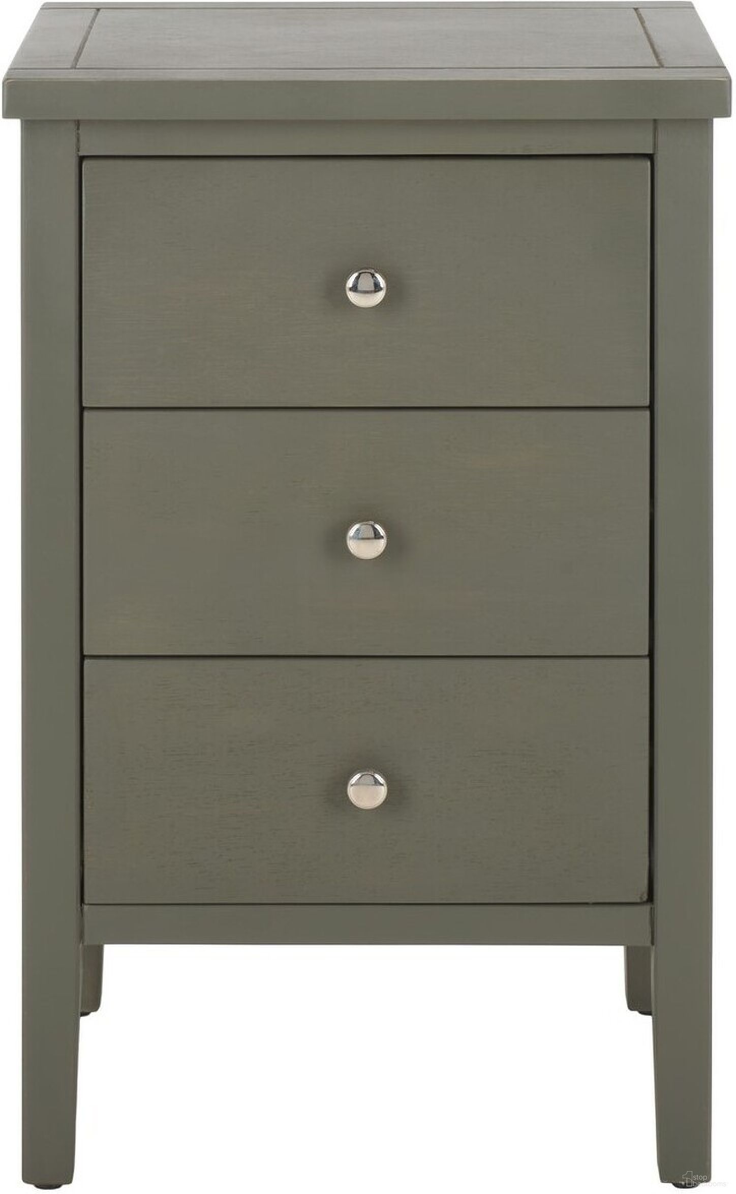 The appearance of Deniz French Grey End Table with 3 Storage Drawers designed by Safavieh in the modern / contemporary interior design. This ash gray piece of furniture  was selected by 1StopBedrooms from Deniz Collection to add a touch of cosiness and style into your home. Sku: AMH6628A. Material: Wood.