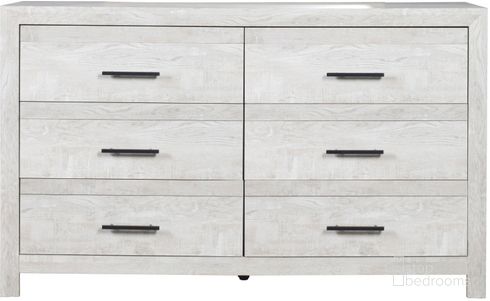 The appearance of Denver Modern Style 6-Drawer Dresser Made With Wood In Gray designed by Galaxy Home Furnishings in the modern / contemporary interior design. This gray piece of furniture was selected by 1StopBedrooms from Denver Collection to add a touch of cosiness and style into your home. Sku: 698781478127. Material: Wood.