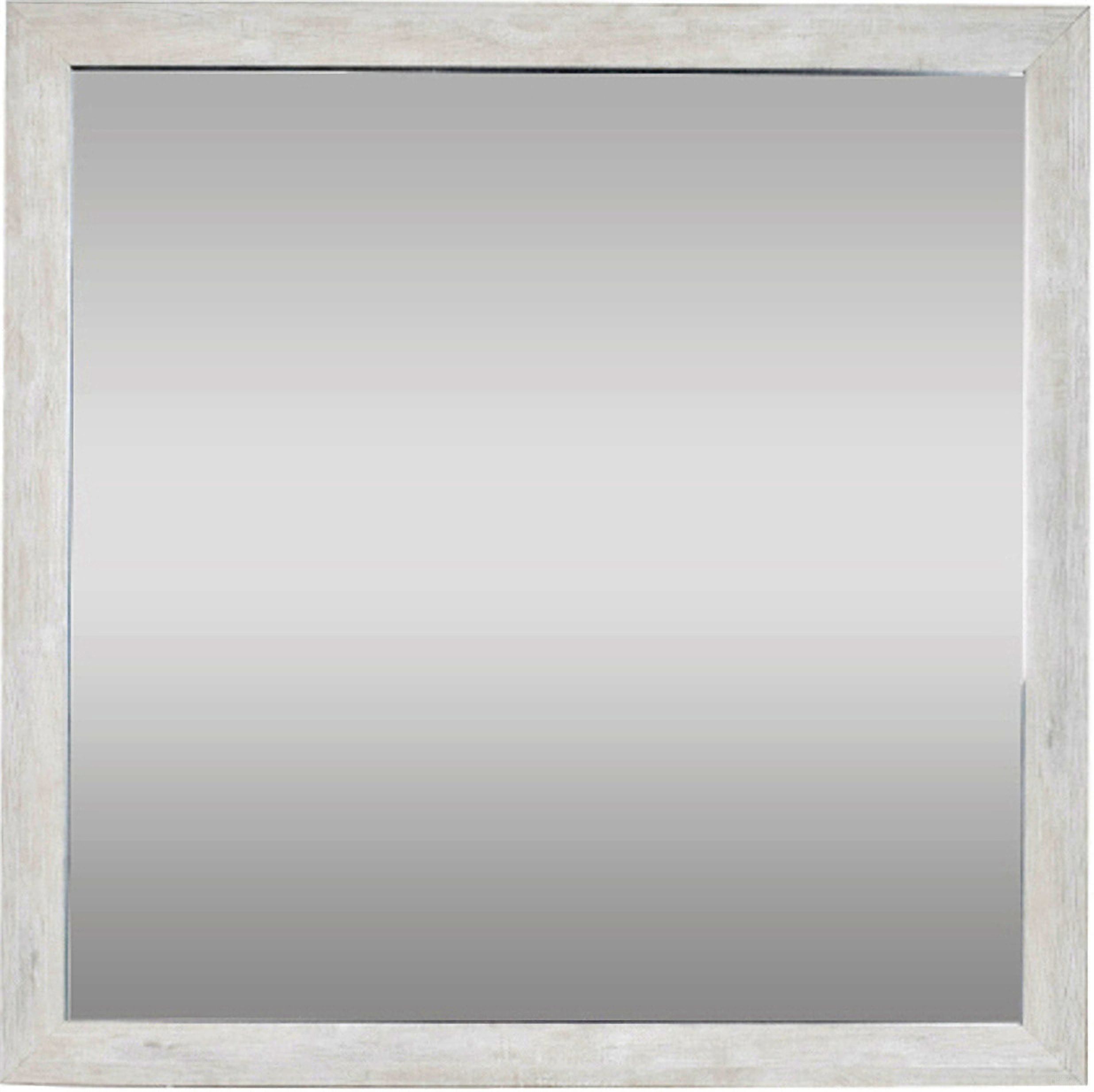 The appearance of Denver Modern Style Square Mirror In Gray designed by Galaxy Home Furnishings in the modern / contemporary interior design. This gray piece of furniture  was selected by 1StopBedrooms from Denver Collection to add a touch of cosiness and style into your home. Sku: 698781366981. Material: Wood.