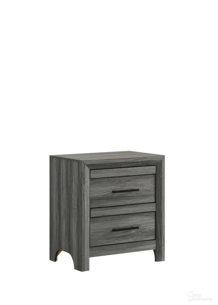 The appearance of Denver Nightstand In Gray designed by Galaxy Home Furnishings in the modern / contemporary interior design. This gray piece of furniture  was selected by 1StopBedrooms from Denver Collection to add a touch of cosiness and style into your home. Sku: 601955555951. Material: Solid Wood.