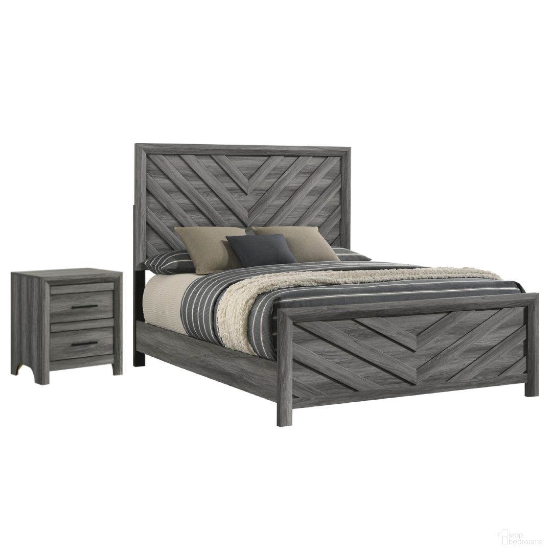 The appearance of Denver Panel Bedroom Set In Gray designed by Galaxy Home Furnishings in the modern / contemporary interior design. This gray piece of furniture was selected by 1StopBedrooms from Denver Collection to add a touch of cosiness and style into your home. Sku: 601955555982-1;601955555982-2;601955555951. Bed Size: King. Material: Solid Wood.