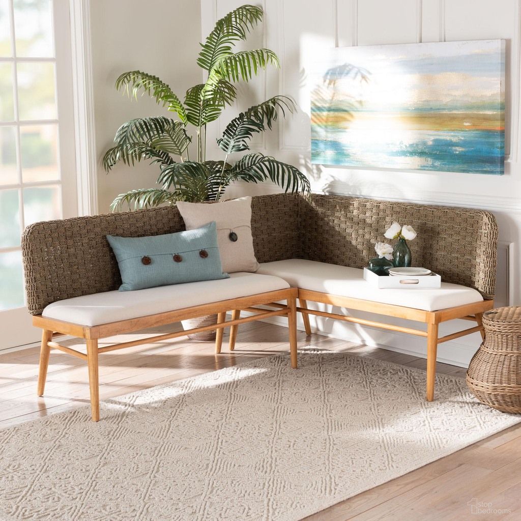 Baxton Studio Denver Dining Nook Banquette