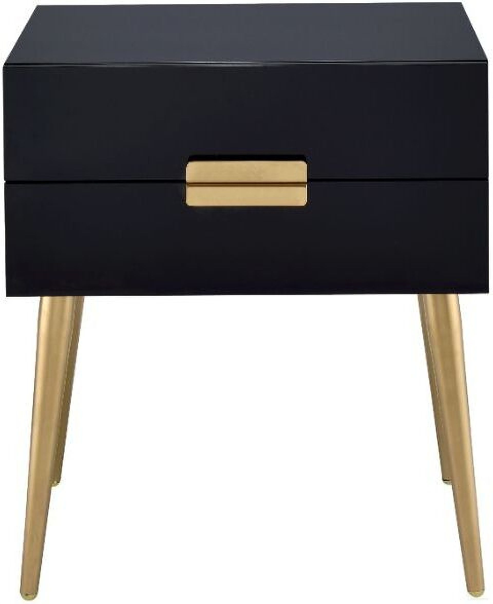 Denvor Black and Gold End Table