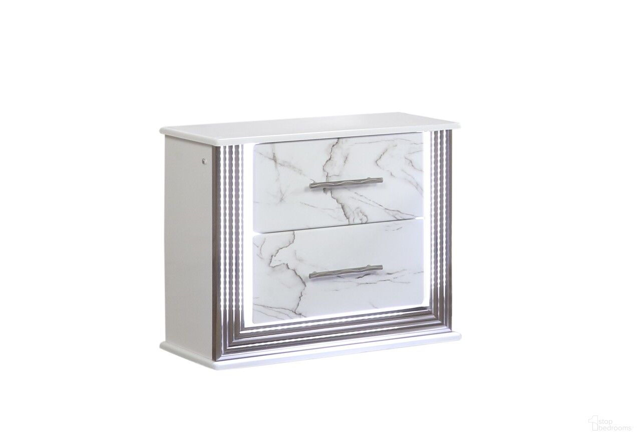 Desire Nightstand In White