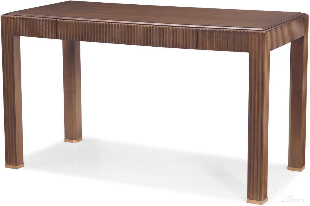 The appearance of Desk In Bridgeton designed by Century Furniture in the transitional interior design. This bridgeton piece of furniture was selected by 1StopBedrooms from Bridgeton Collection to add a touch of cosiness and style into your home. Sku: 49H-763. Material: Walnut Veneer.