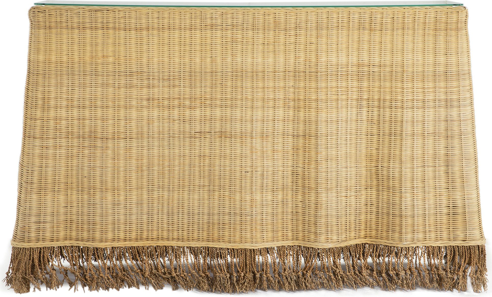 The appearance of Desoto Console Table In Natural Rattan and Natural Seagrass designed by Gabby in the transitional interior design. This natural rattan/natural seagrass piece of furniture was selected by 1StopBedrooms from Desoto Collection to add a touch of cosiness and style into your home. Sku: SCH-166160. Material: Seagrass.