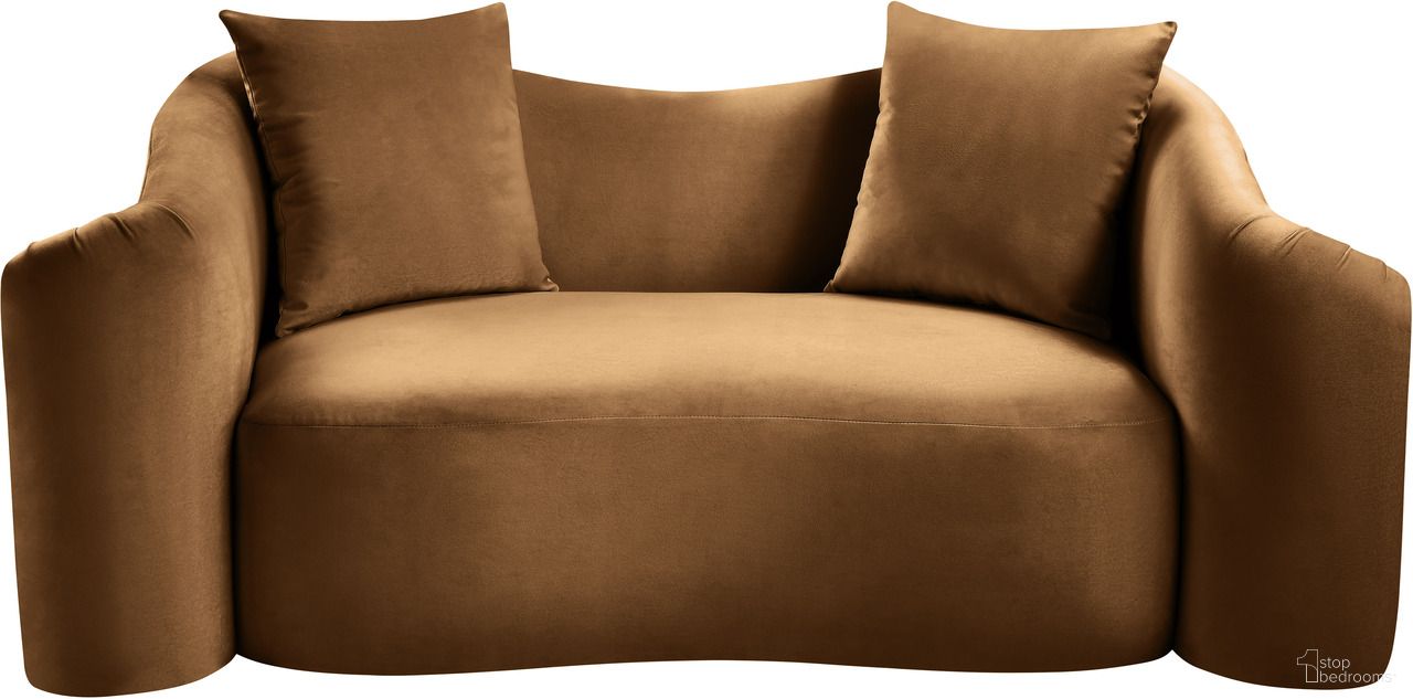 The appearance of Destin Velvet Loveseat In Saddle designed by Meridian in the modern / contemporary interior design. This saddle piece of furniture was selected by 1StopBedrooms from Destin Collection to add a touch of cosiness and style into your home. Sku: 44052Saddle-L. Material: Velvet.