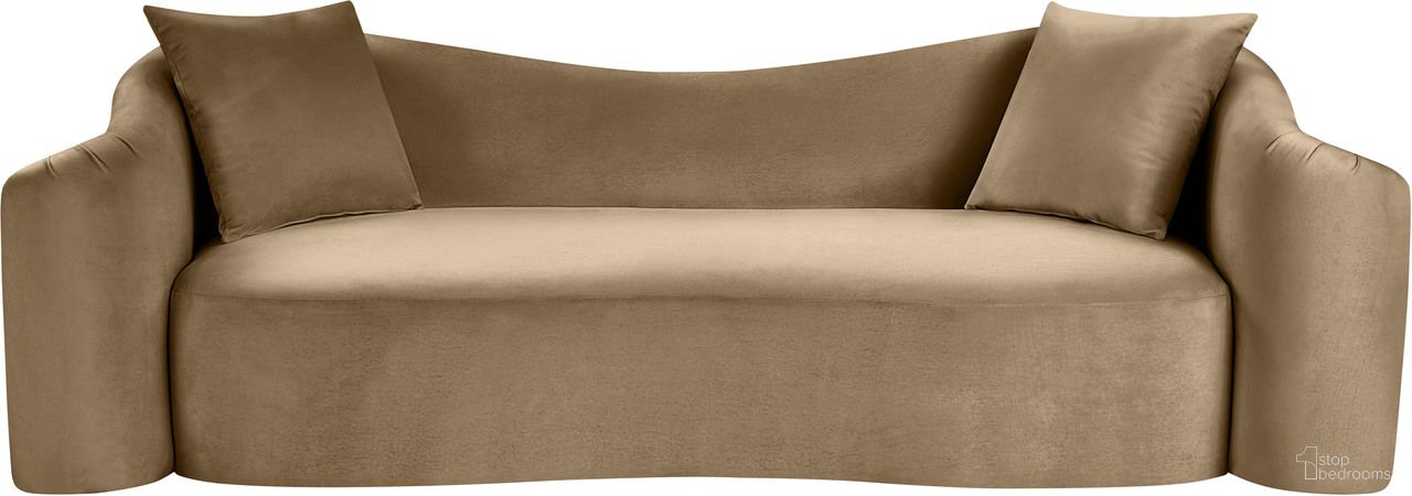 The appearance of Destin Velvet Sofa In Beige Velvet designed by Meridian in the modern / contemporary interior design. This beige velvet piece of furniture  was selected by 1StopBedrooms from Destin Collection to add a touch of cosiness and style into your home. Sku: 44052Beige-S. Material: Velvet.